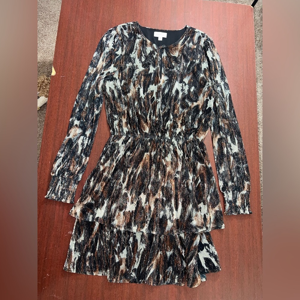 Evereve Sutton Multicolor Long Sleeve Dress - Picture 7 of 7